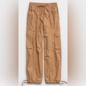 XS Aerie High Waisted Go-For-It Baggy Cargo Pant Color toasty
